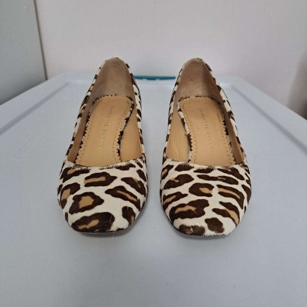 Charlotte Olmpia Oprah leopard calf hair pump 7.5 - Picture 4 of 9